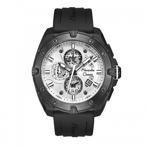 Alexandre Christie AC 6693 Black White Rubber MCREPSL